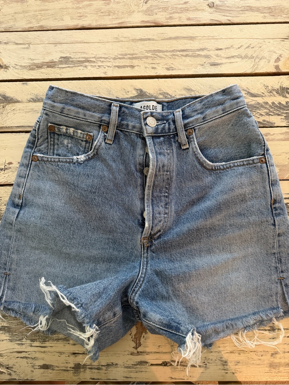 Agolde denim shorts